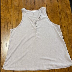 Maurices Button-Front Ribbed Tank Top